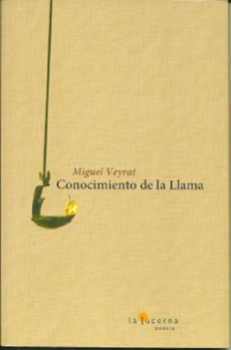 Portada del poemario "Conocimiento de la llama", de Miguel Veyrat