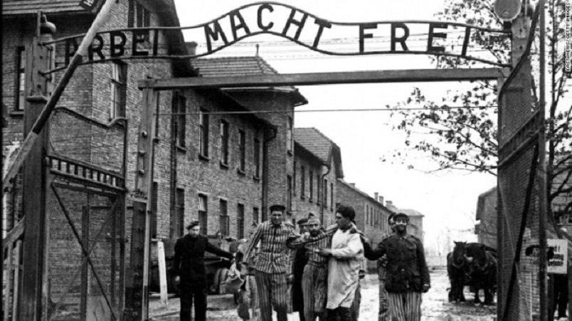 Imatge de l'alliberament d'Auschwitz