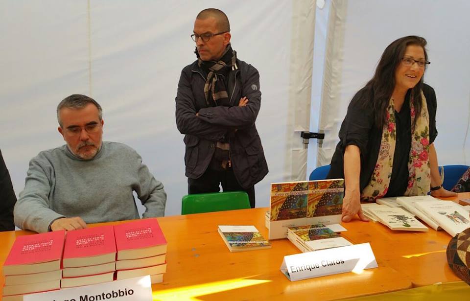 Enrique Clarós y Anna Rossell (de pie), Sant Jordi, 2015