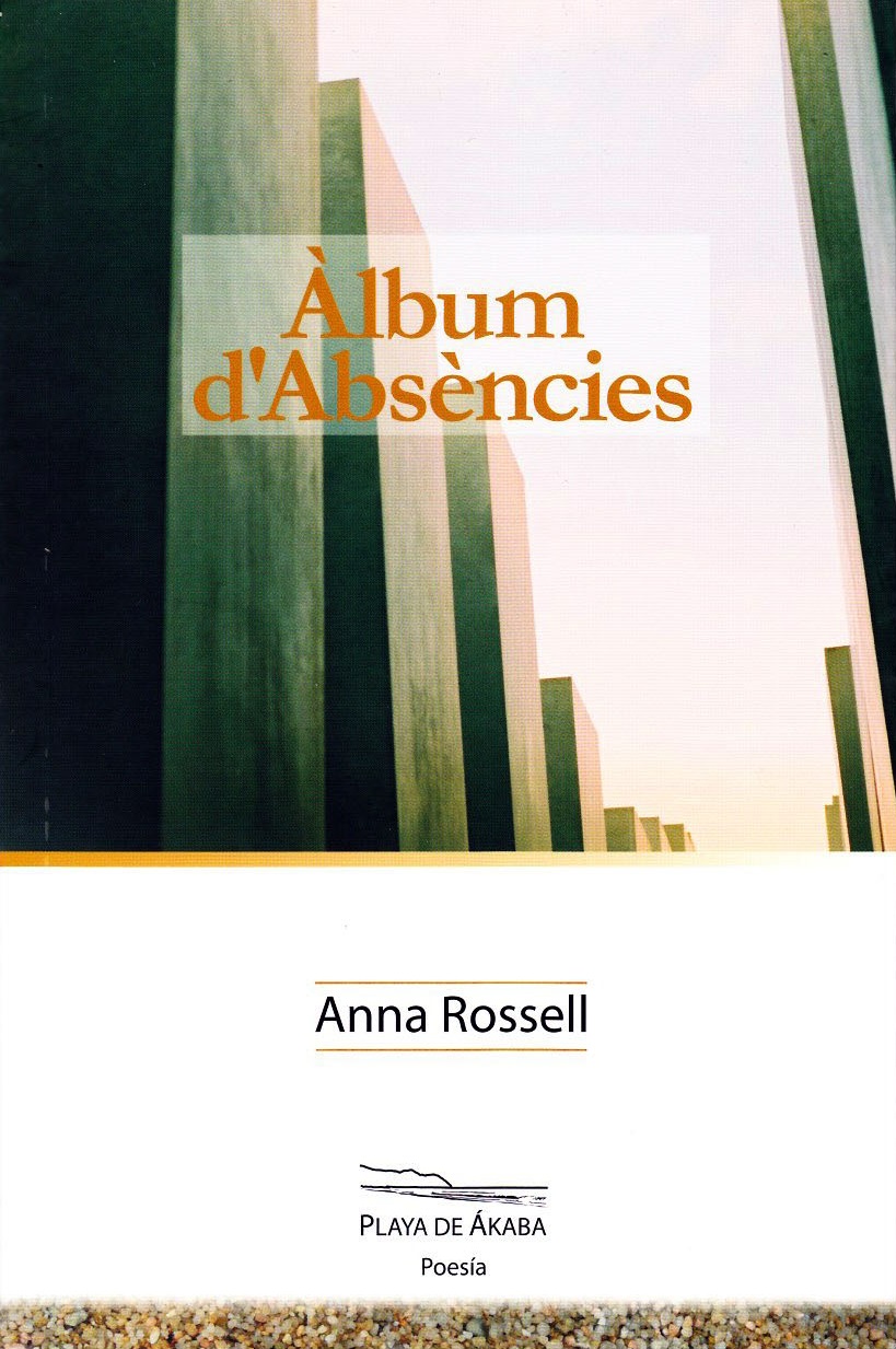 Portada d'«Àlbum d'absències» (poesia), d'Anna Rossell
