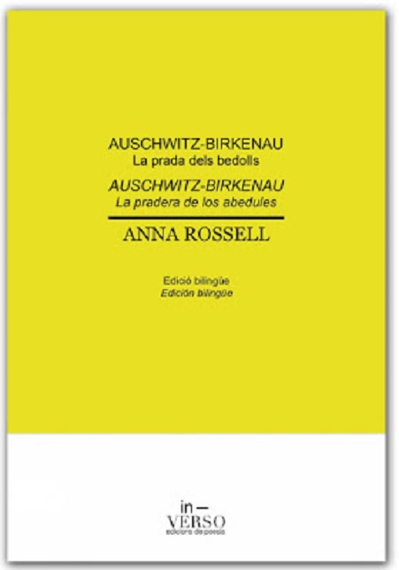 Portada del poemario "Auschwitz-Birkenau. La prada dels bedolls/La pradera de los abedules"