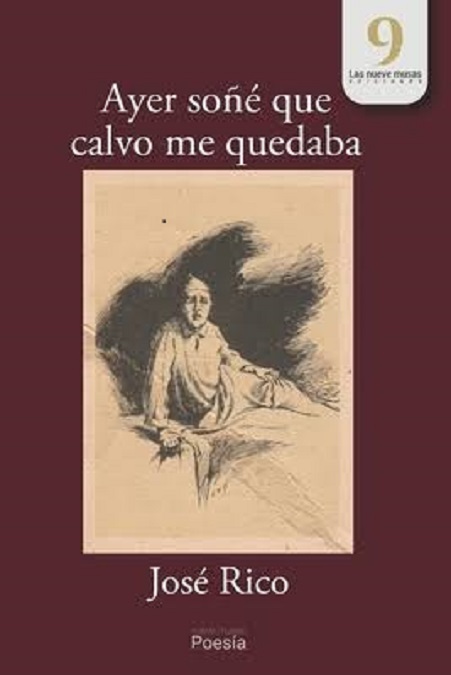 Portada del libro de poemas "Ayer soñé que calvo me quedaba", de José Rico