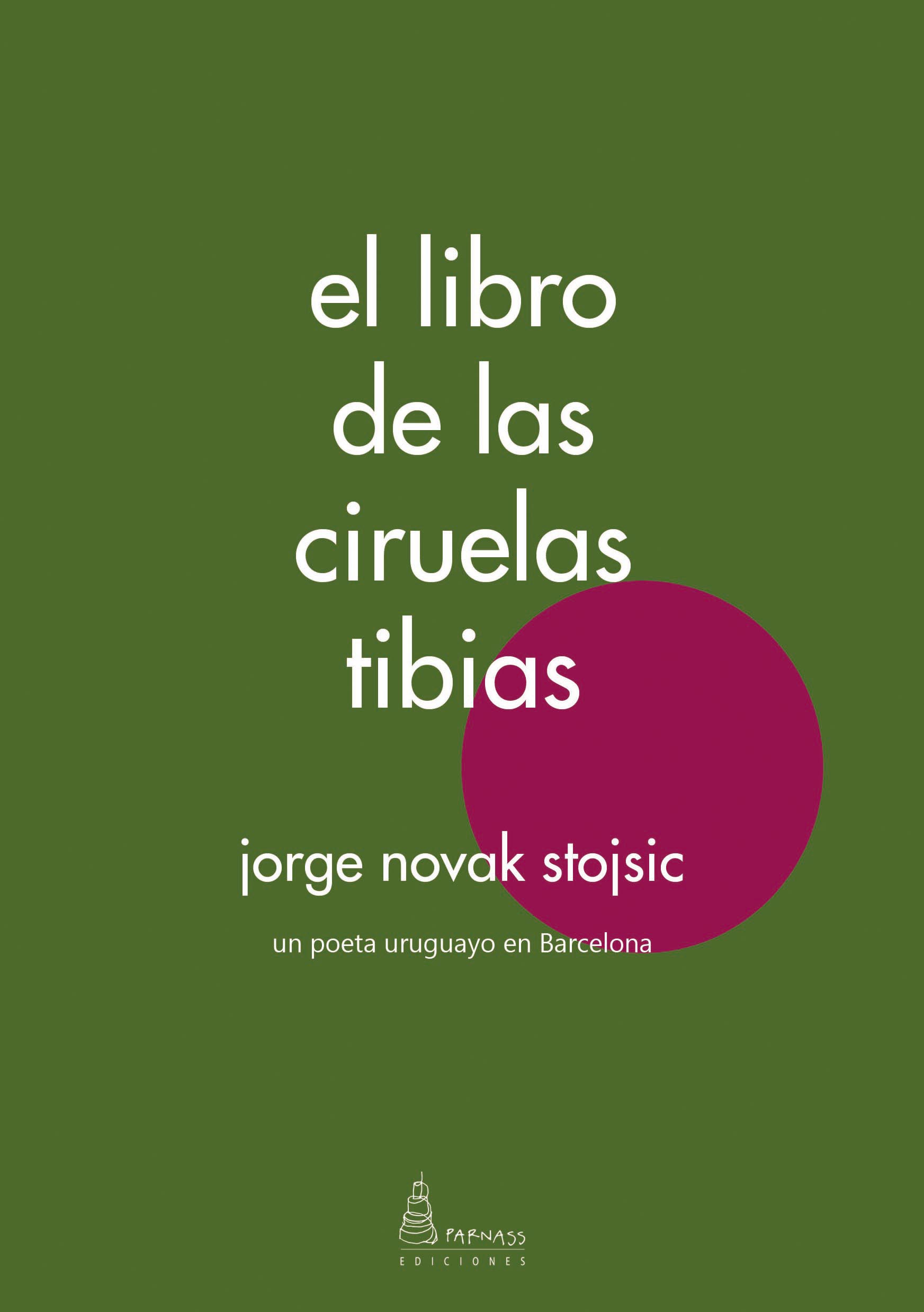 Portada del poemario de Jorge Novak, «el libro de las ciruelas tibias»