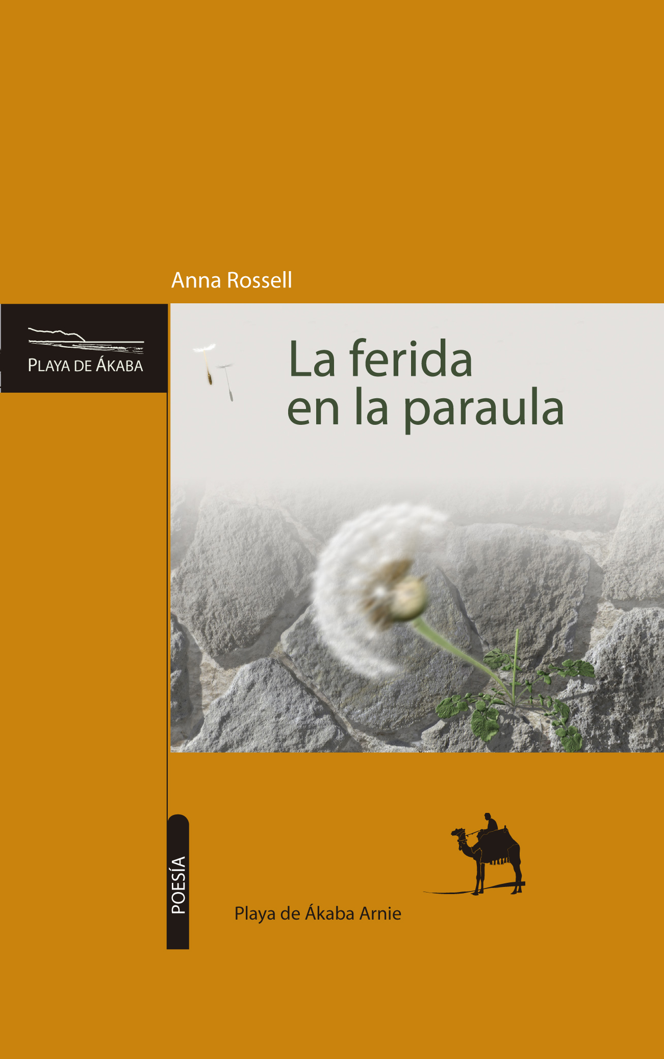 Portada de l'edició epub del llibre de poemes d'Anna Rossell, «La ferida en la paraula»