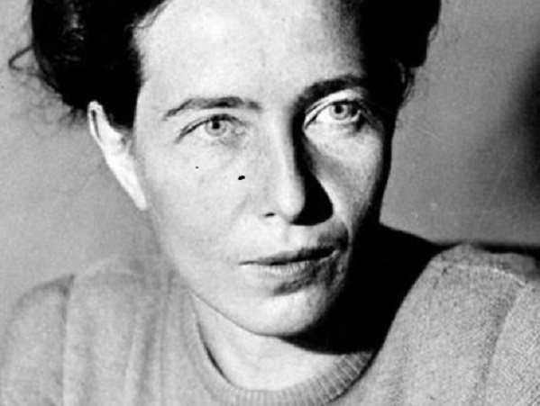 La escritora y filósofa francesa Simone de Beauvoir
