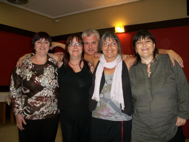 Anna Rossell con amigas poetas IV Encuentro de Poesía en Red (Granada, 2011)
