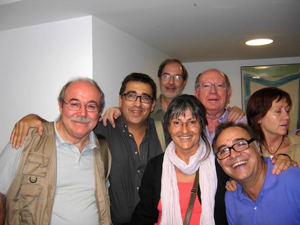 Anna Rossell con amigos/as poetas Tertulia del Laberinto de Ariadna (Ateneo Barcelonés, 2011)
