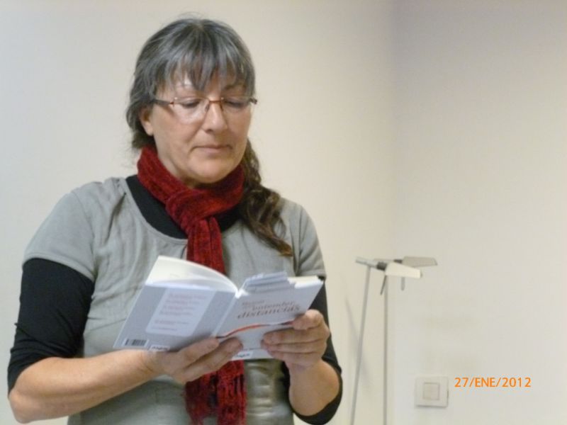 Anna Rossell. Presentación de "Manual para entender las distancias", de Amelia Díaz Benlliure (El Laberinto de Ariadna, Ateneo Barcelonés, 2012)
