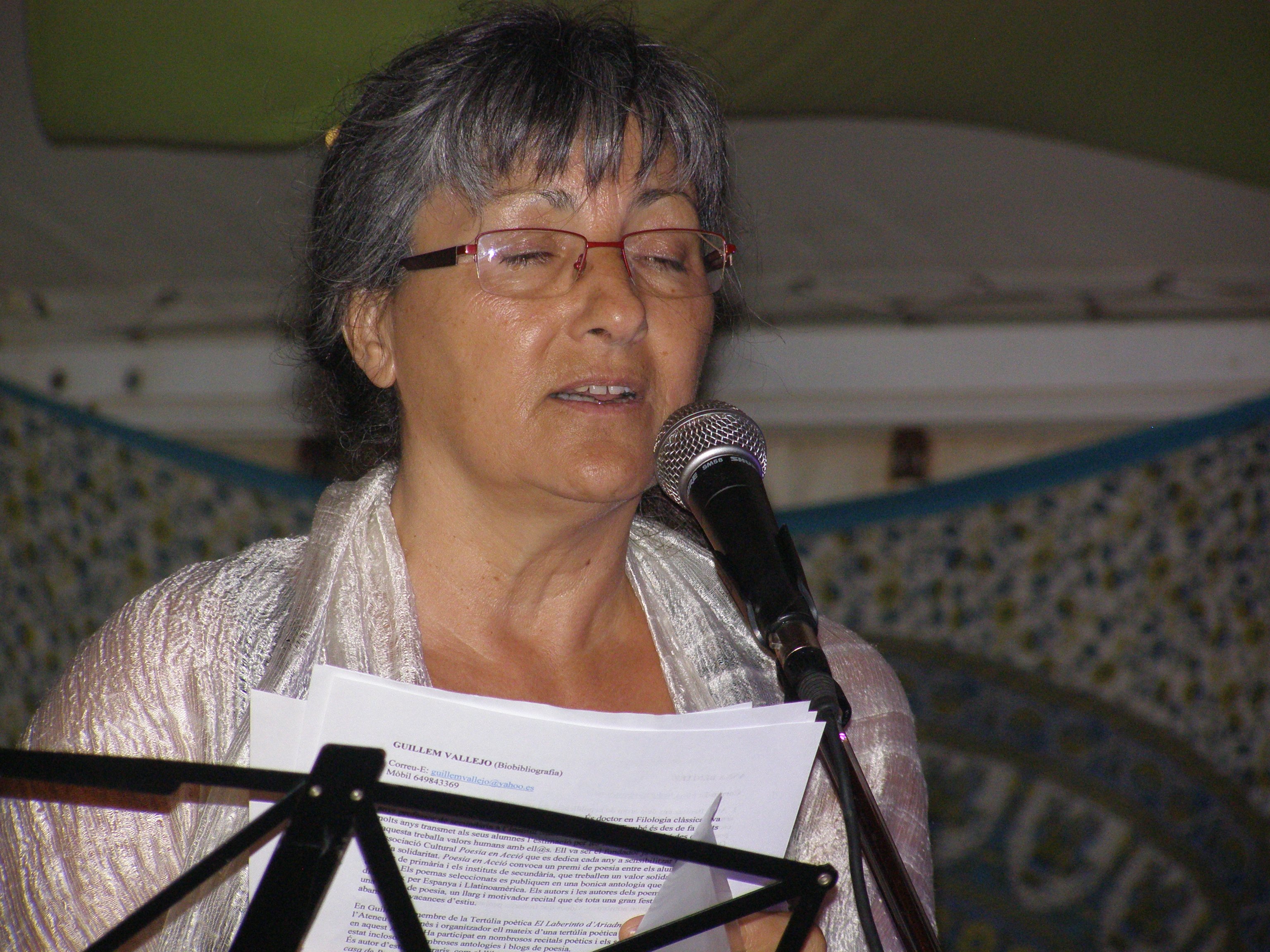 Anna Rossell. Poesía en la Playa, (El Masnou, verano 2012)
