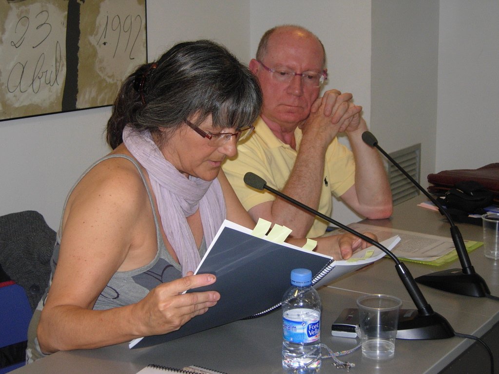 Anna Rossell con Felipe Sérvulo, Tertulia El Laberinto de Ariadna (Ateneo Barcelonés, 2010)